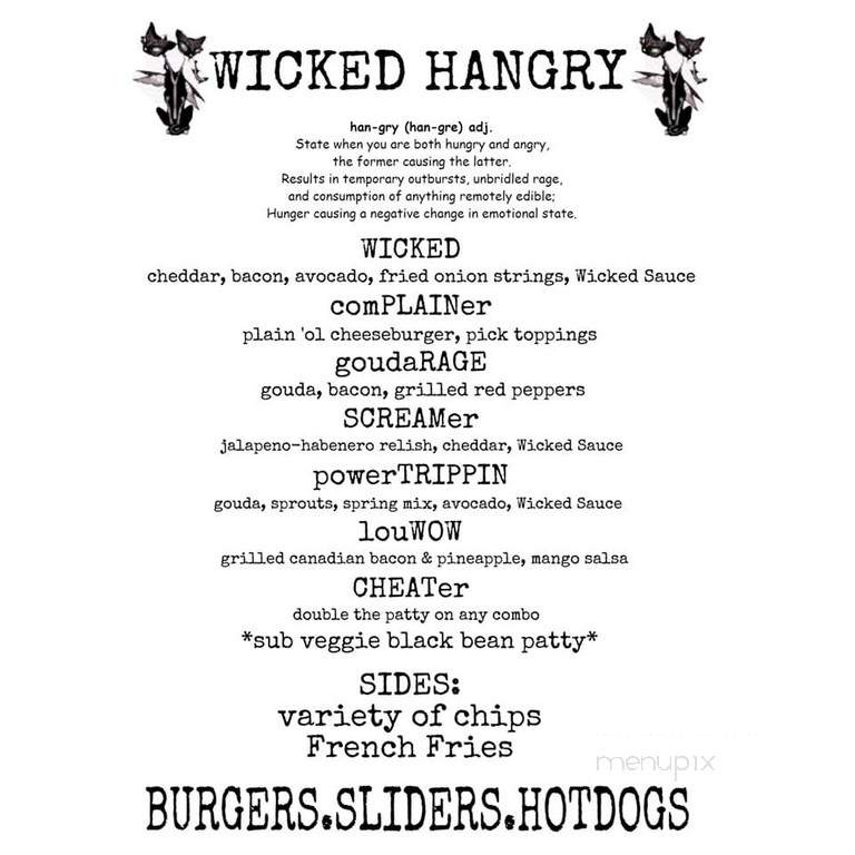 Wicked Hangry - Oklahoma City, OK menu_pic