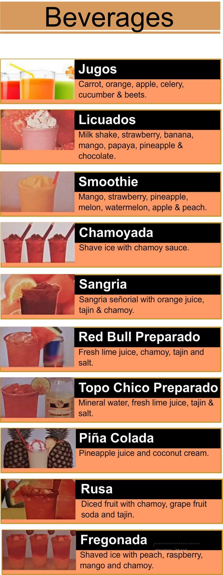 Fruteria Tropical - Plano, TX menu_pic