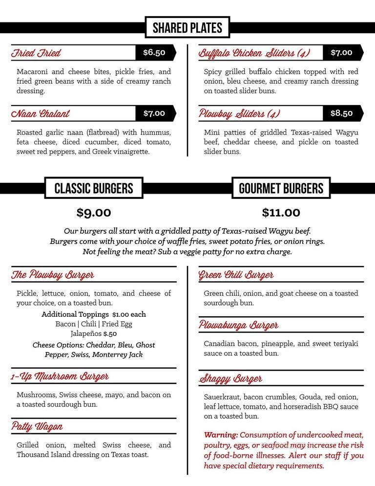 Cedar Creek Brewery - Seven Points, TX menu_pic
