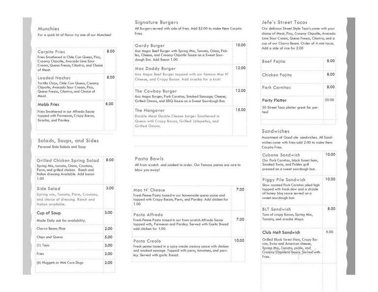 Lazy Beach Brewing - Corpus Christi, TX menu_pic