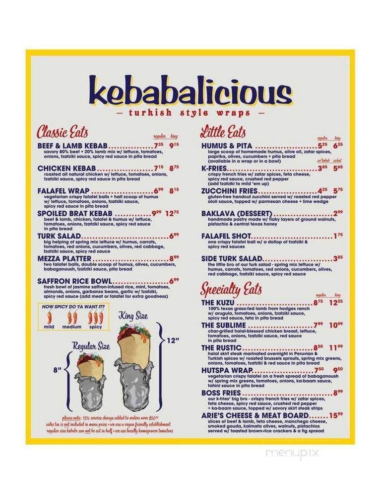 Kebabalicious - Austin, TX menu_pic