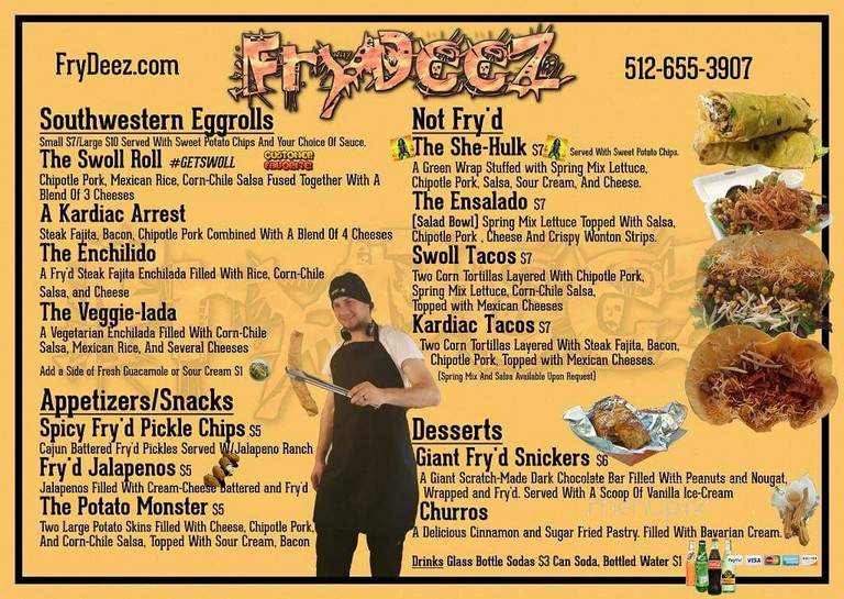 Frydeez - Austin, TX menu_pic