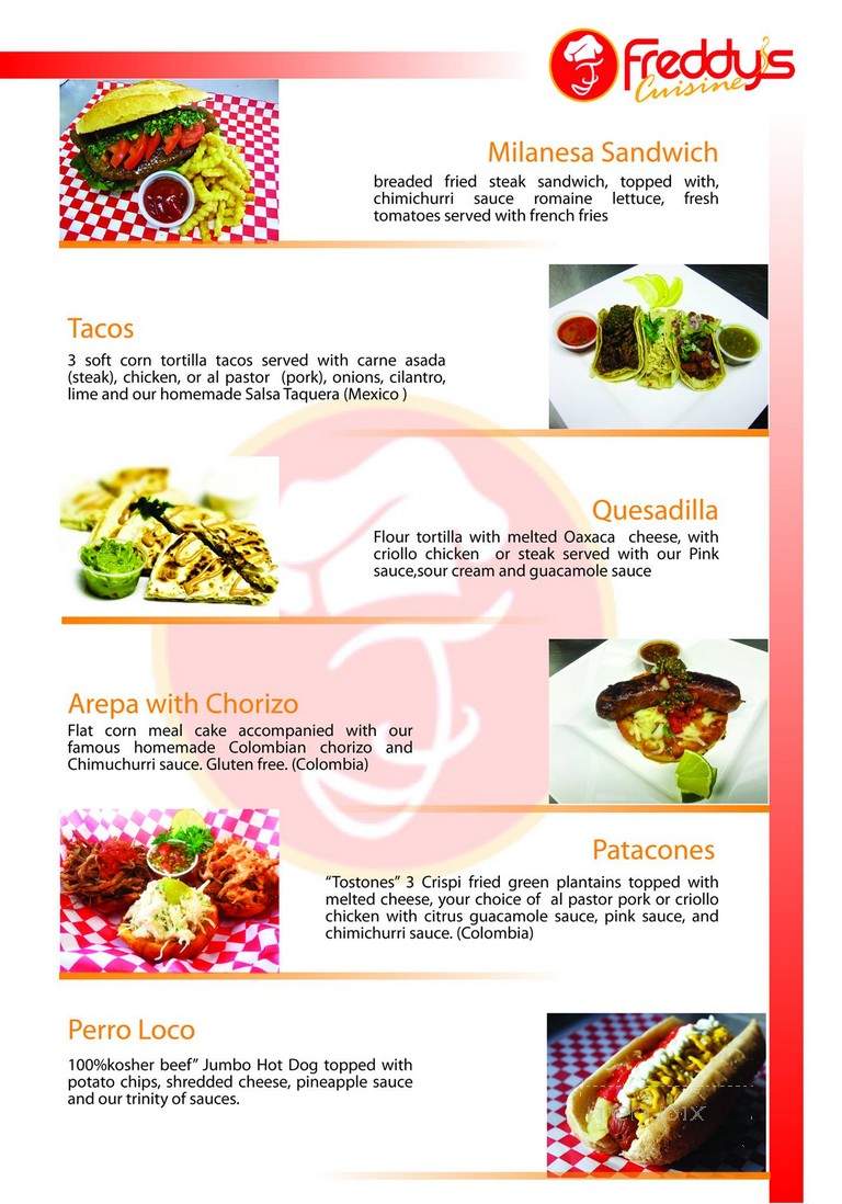 Freddy's Cuisine - Denver, CO menu_pic