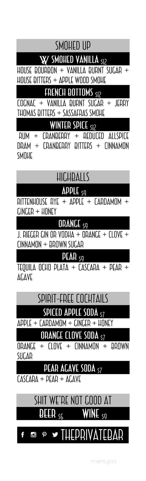 The W - Lee's Summit, MO menu_pic