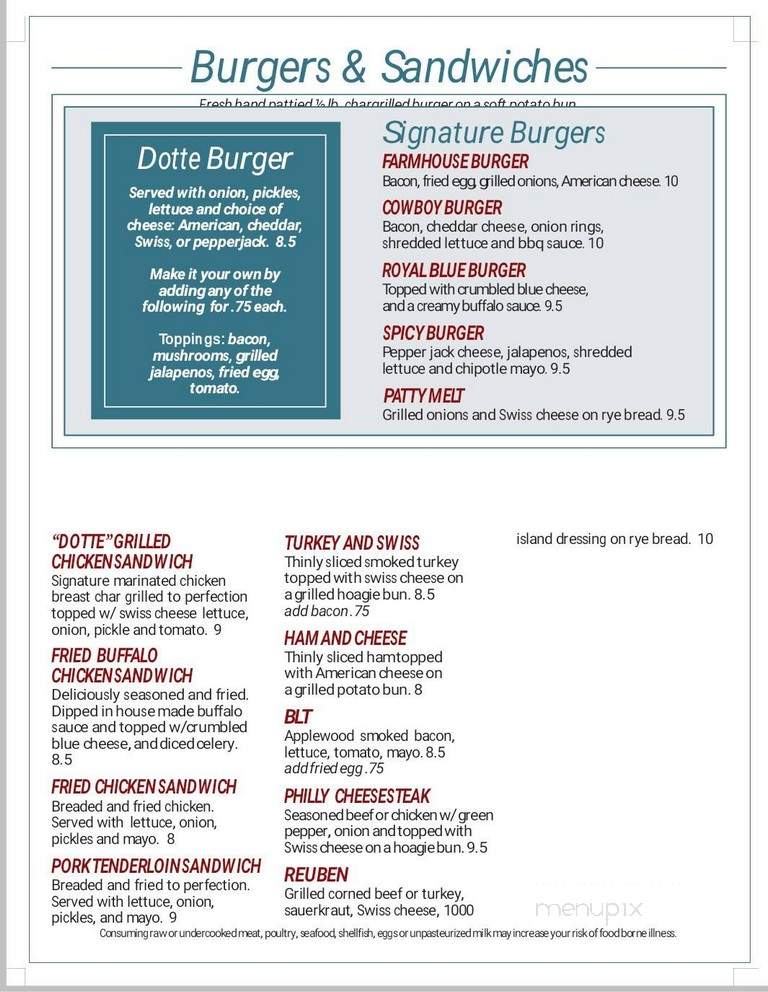 The Dotte Spot Bar & Grill - Kansas City, KS menu_pic