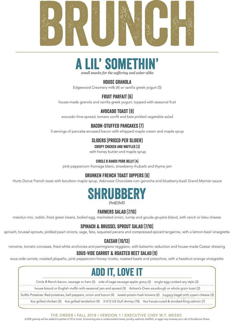 The Order - Springfield, MO menu_pic