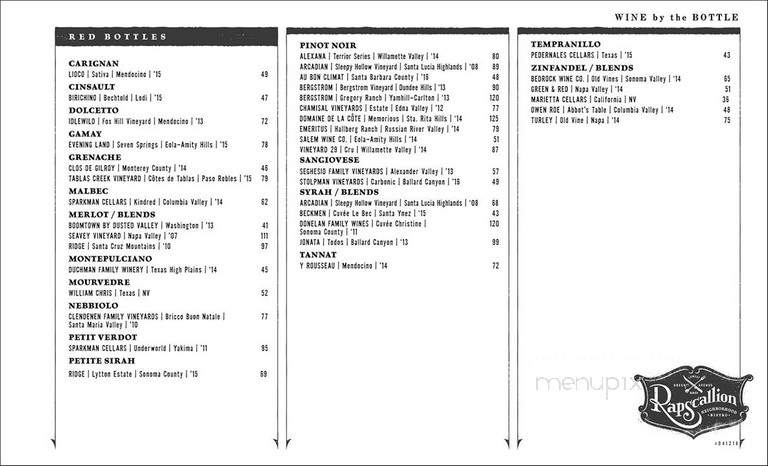 Rapscallion - Dallas, TX menu_pic