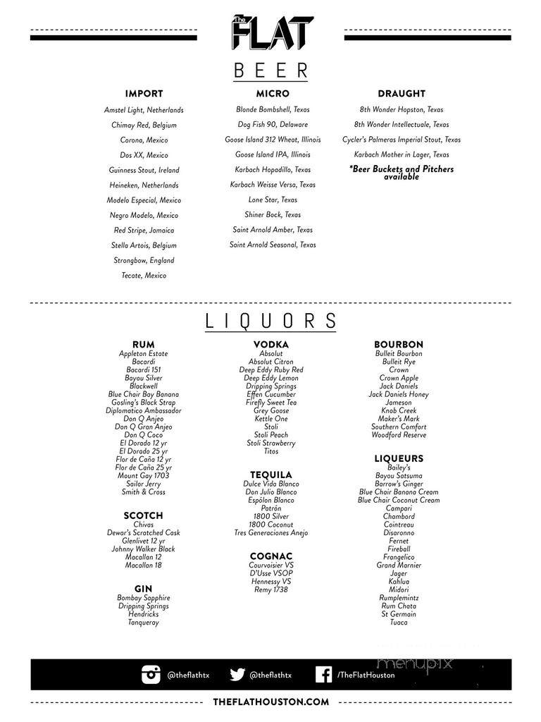 Scene Lounge - Houston, TX menu_pic