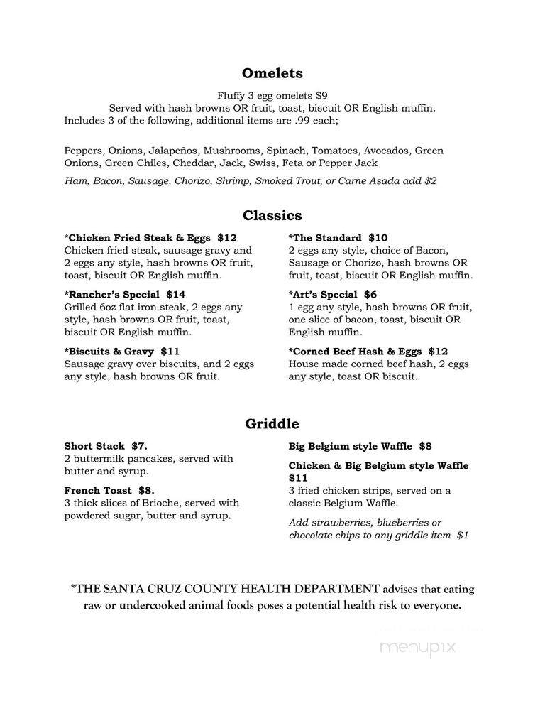 The Vineyard Cafe Sonoita - Sonoita, AZ menu_pic