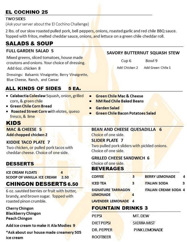 ABQ Canvas and Coffee - Los Ranchos de Albuquerque, NM menu_pic