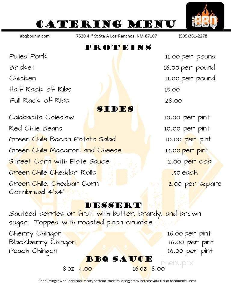 ABQ Canvas and Coffee - Los Ranchos de Albuquerque, NM menu_pic