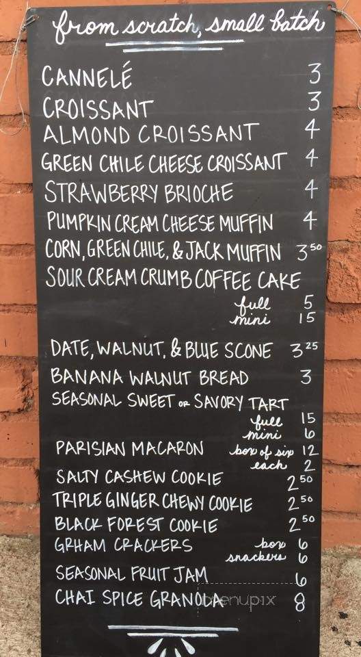 The Burque Bakehouse - Albuquerque, NM menu_pic