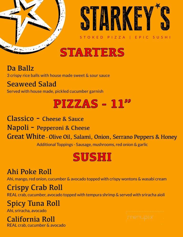 Starkeys Food Truck - Truckee, CA menu_pic