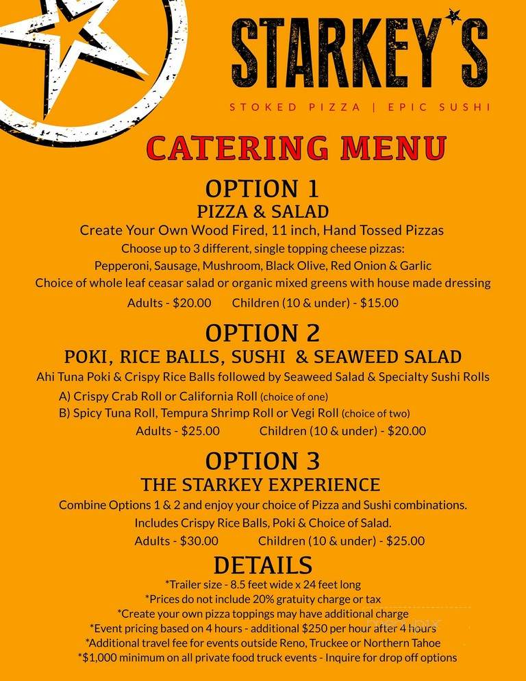 Starkeys Food Truck - Truckee, CA menu_pic