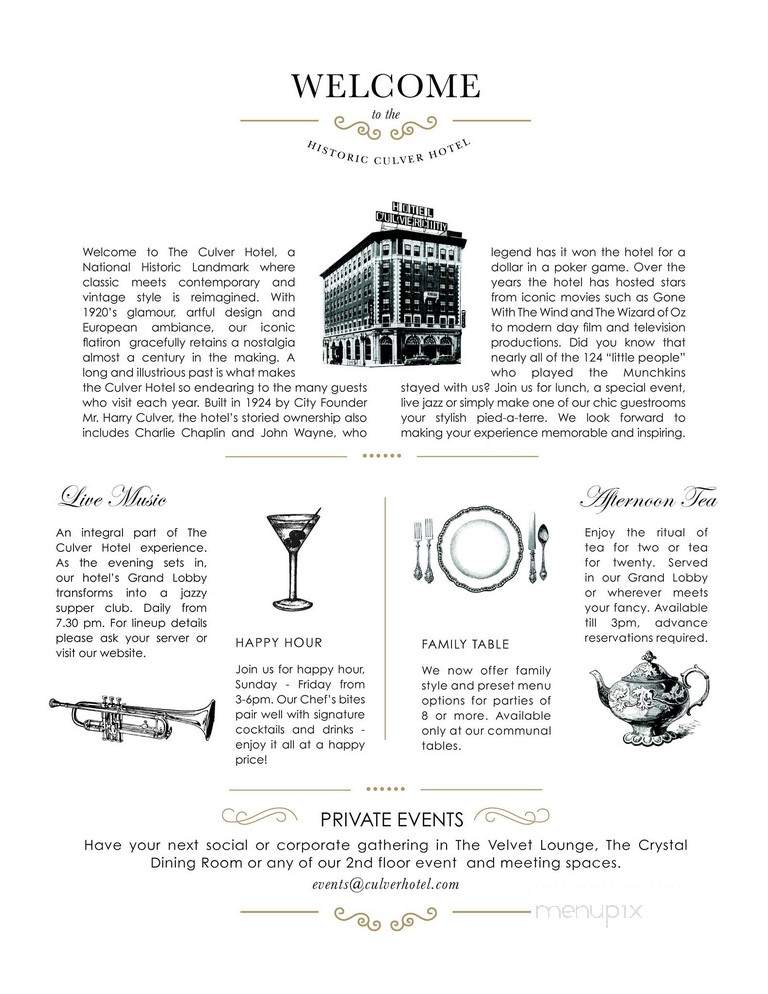 The Culver Studios Commissary - Culver City, CA menu_pic