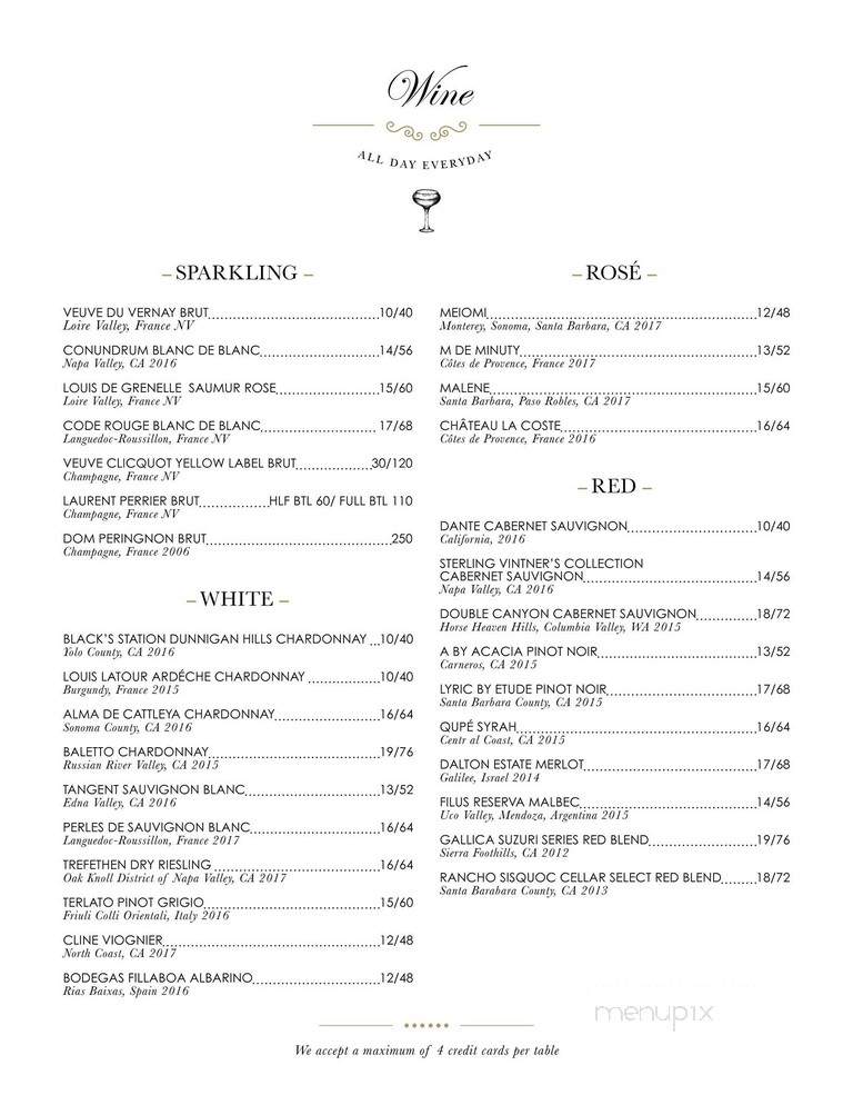 The Culver Studios Commissary - Culver City, CA menu_pic