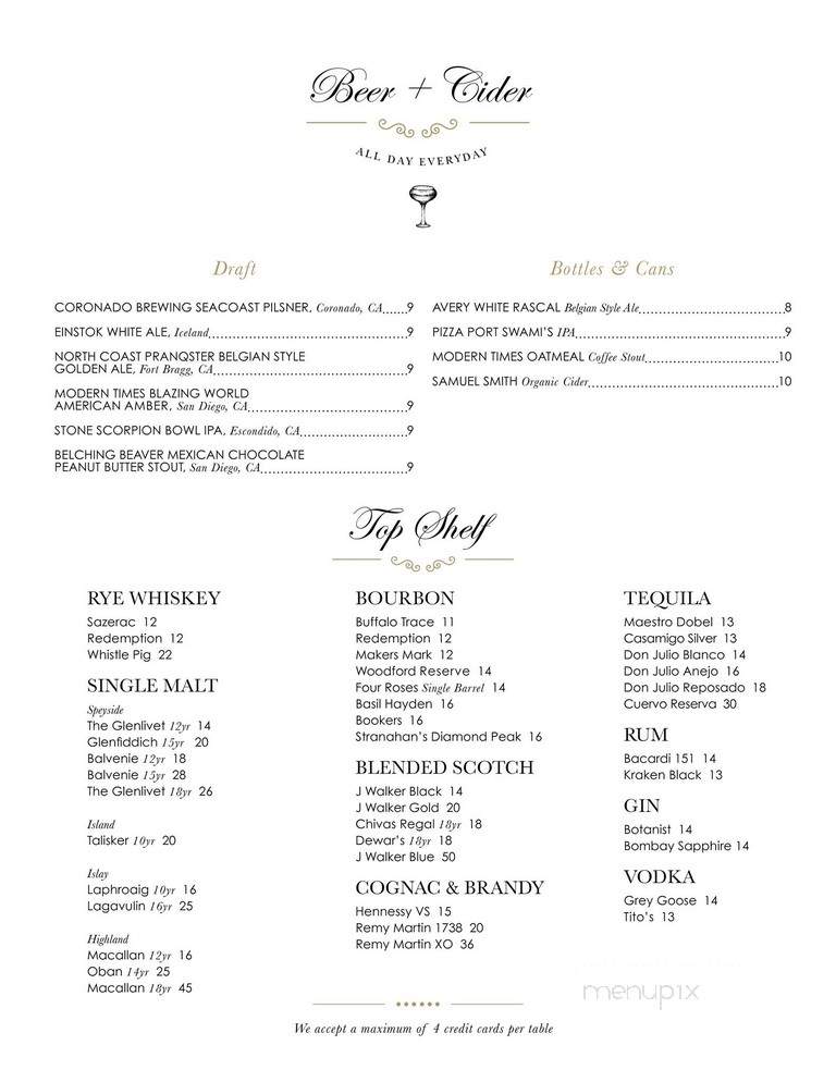 The Culver Studios Commissary - Culver City, CA menu_pic