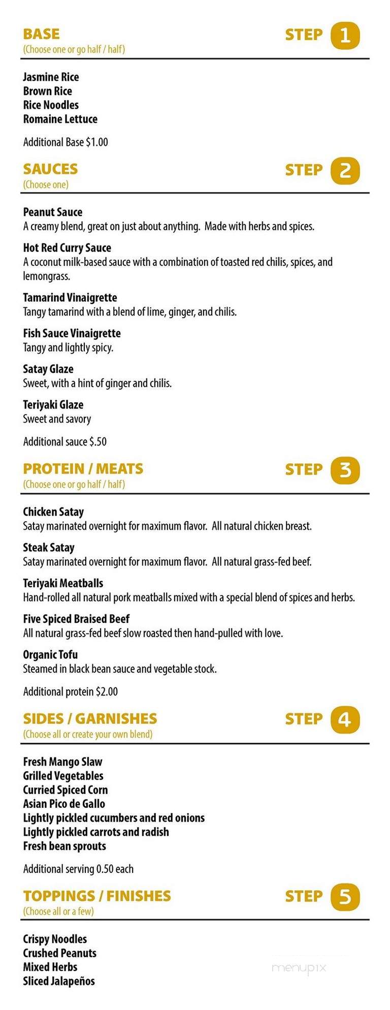 TAP Buns and Bowls - Burbank, CA menu_pic