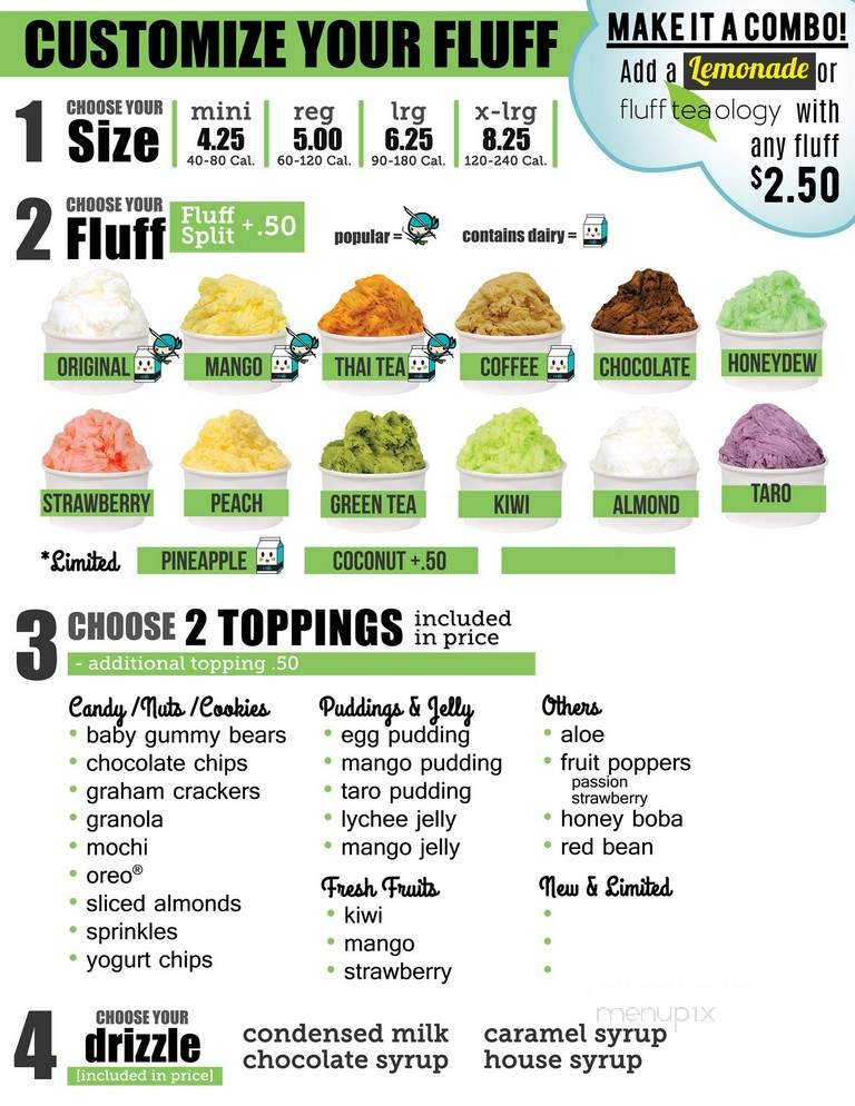 Fluff Ice - Monrovia, CA menu_pic