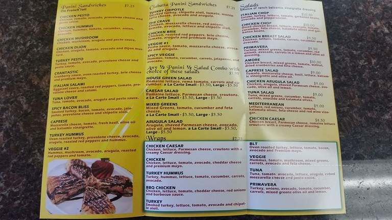 Panini Palace - Santa Clarita, CA menu_pic
