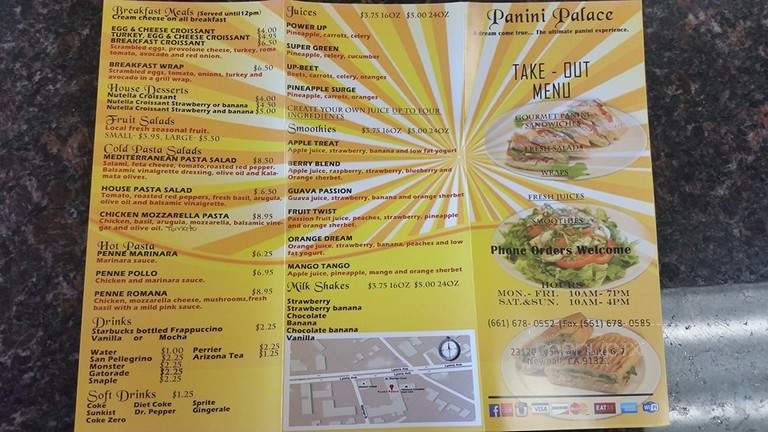 Panini Palace - Santa Clarita, CA menu_pic