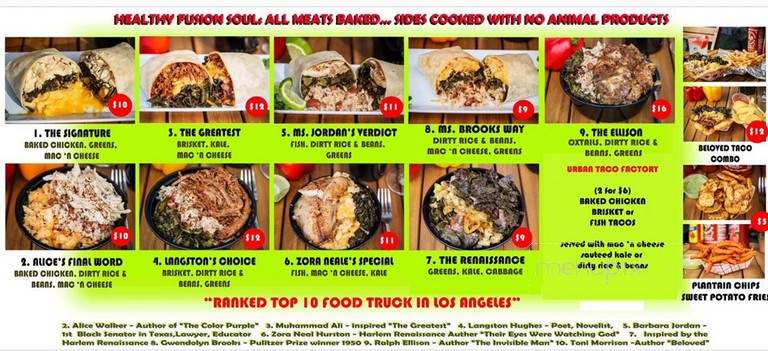 Postcards Central American Soul Food - North Hollywood, CA menu_pic