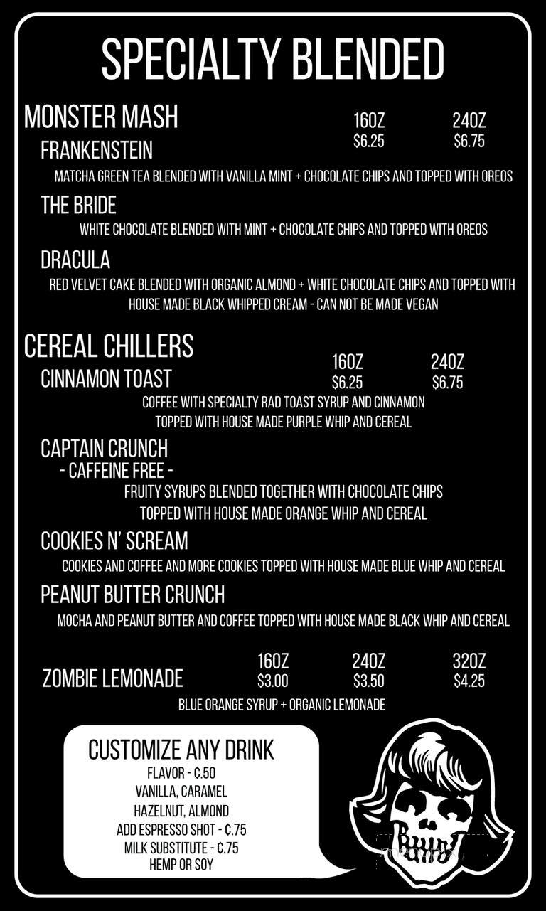 Rad Coffee - Upland, CA menu_pic