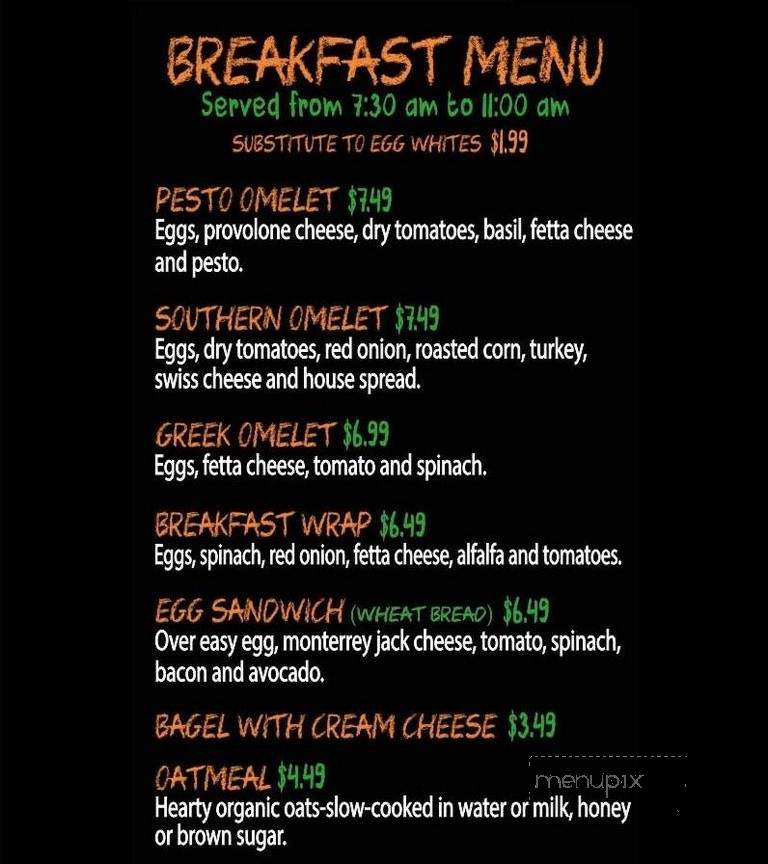 Mango.Mango Fresh and Healthy - Bonita, CA menu_pic