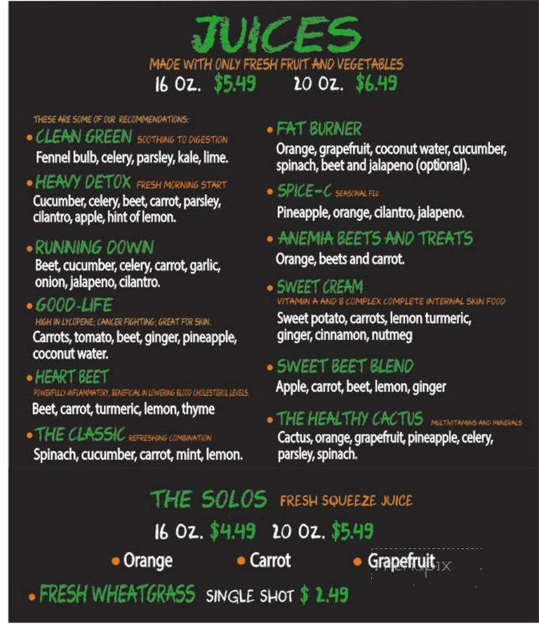 Mango.Mango Fresh and Healthy - Bonita, CA menu_pic