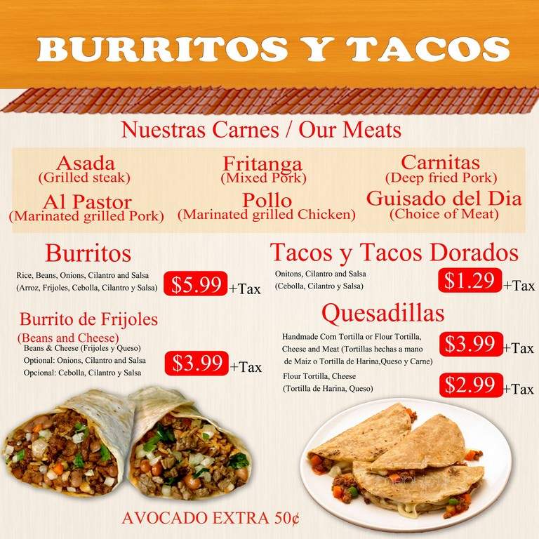 La Carreta - Santa Ana, CA menu_pic