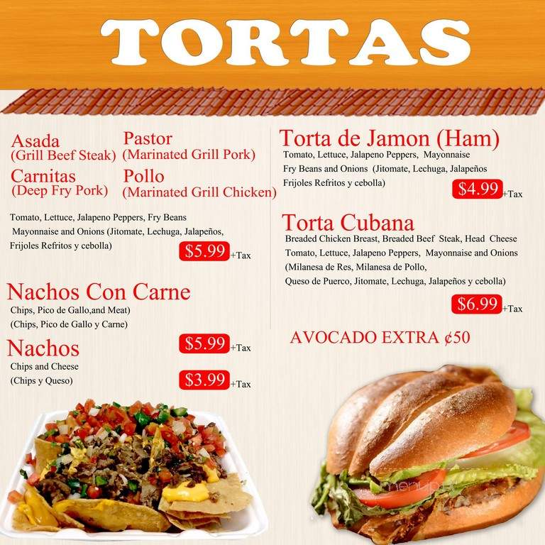 La Carreta - Santa Ana, CA menu_pic