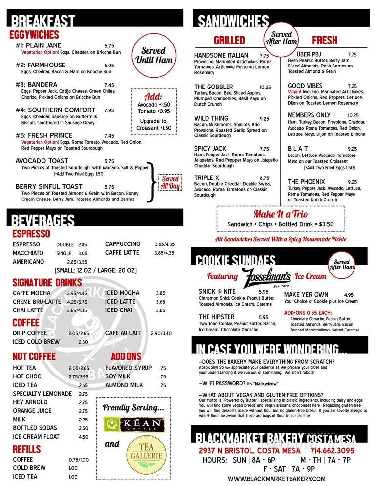 Bread Pudding & More - Costa Mesa, CA menu_pic