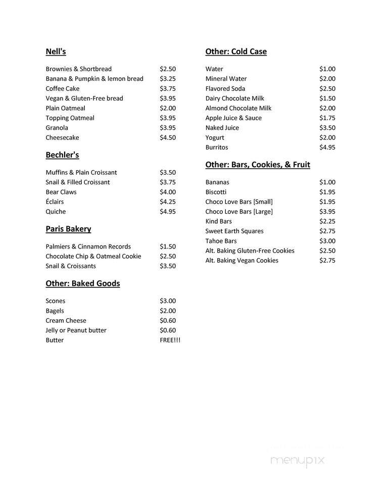 Bookworks - Pacific Grove, CA menu_pic