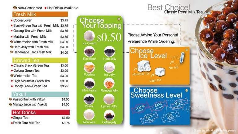 Sharetea - San Ramon, CA menu_pic