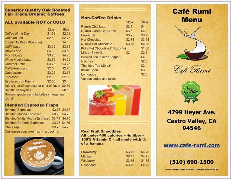 Cafe Rumi - Castro Valley, CA