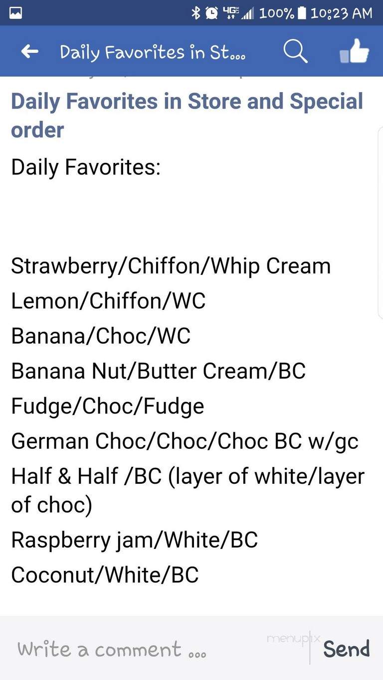 Mike's Pastry Shop - Antioch, CA menu_pic