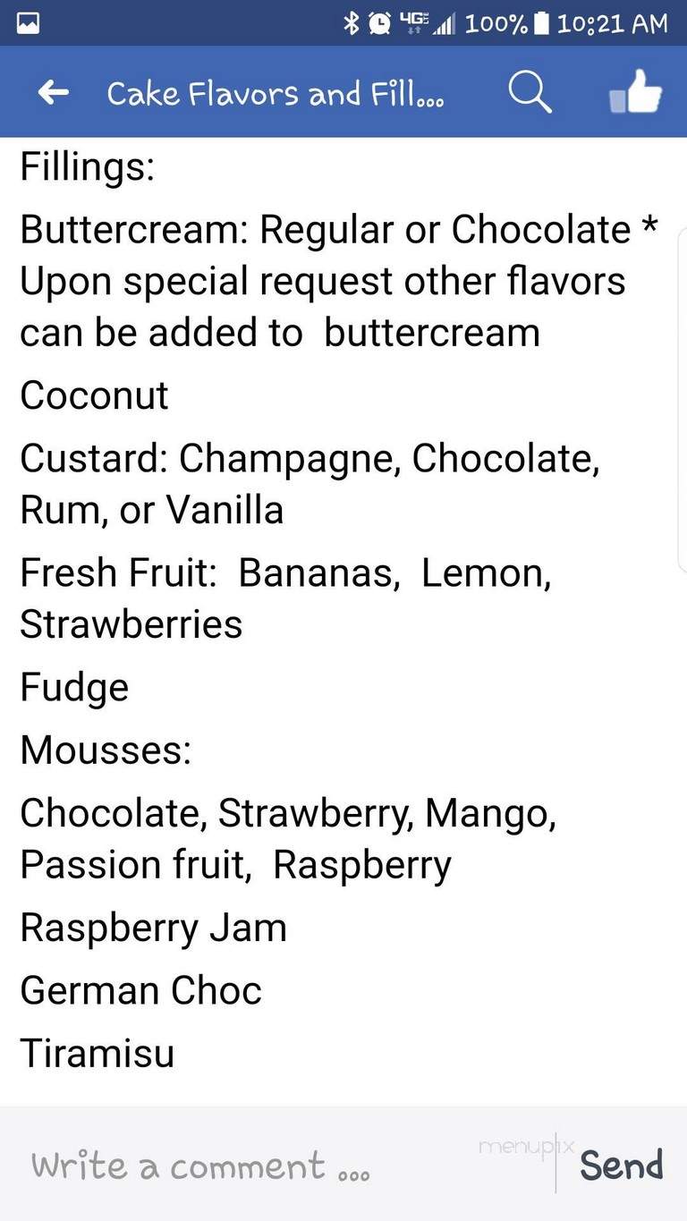 Mike's Pastry Shop - Antioch, CA menu_pic