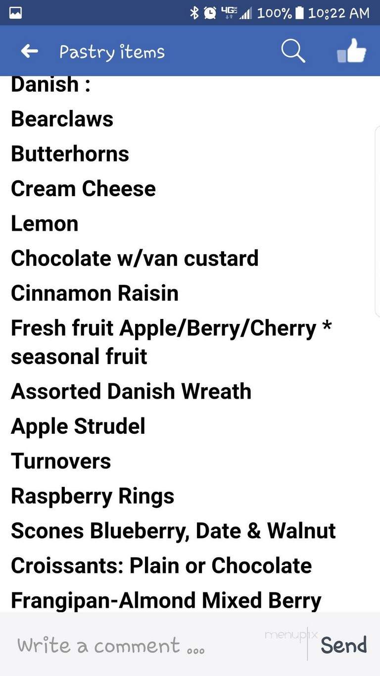 Mike's Pastry Shop - Antioch, CA menu_pic