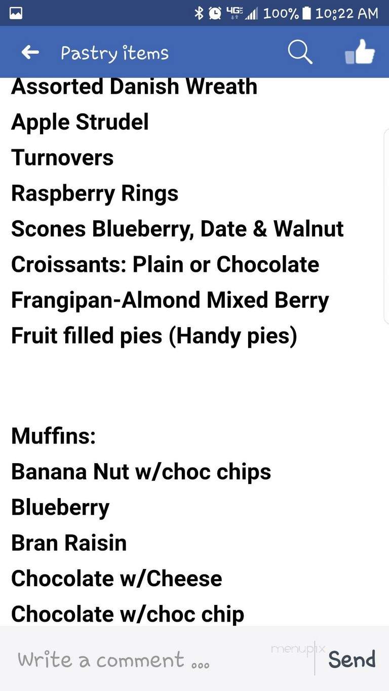 Mike's Pastry Shop - Antioch, CA menu_pic