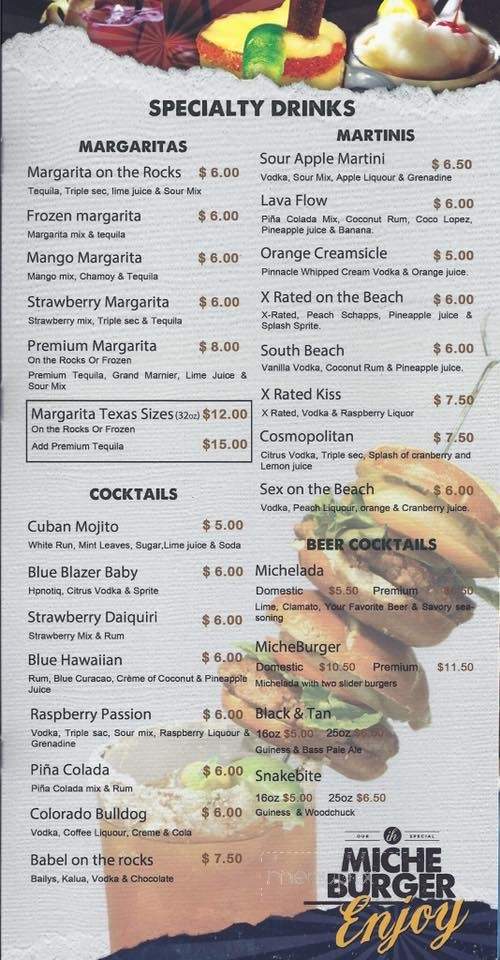Ice House Sports Bar & Grill - Brownsville, TX menu_pic