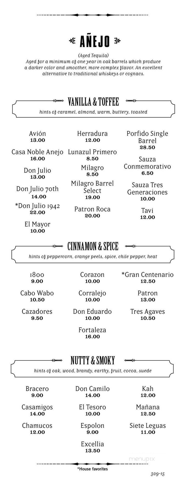 Casa Del Matador - Meridian, ID menu_pic