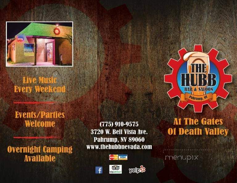 The Hubb Bar and Grill - Pahrump, NV menu_pic