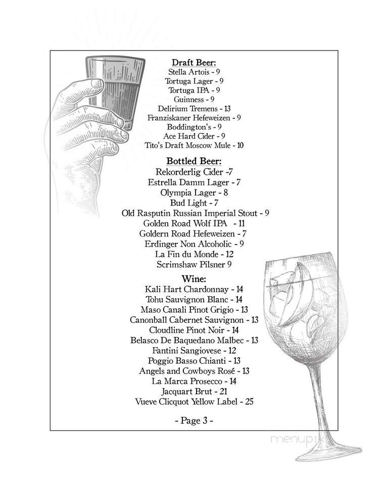 The Wellesbourne - Los Angeles, CA menu_pic