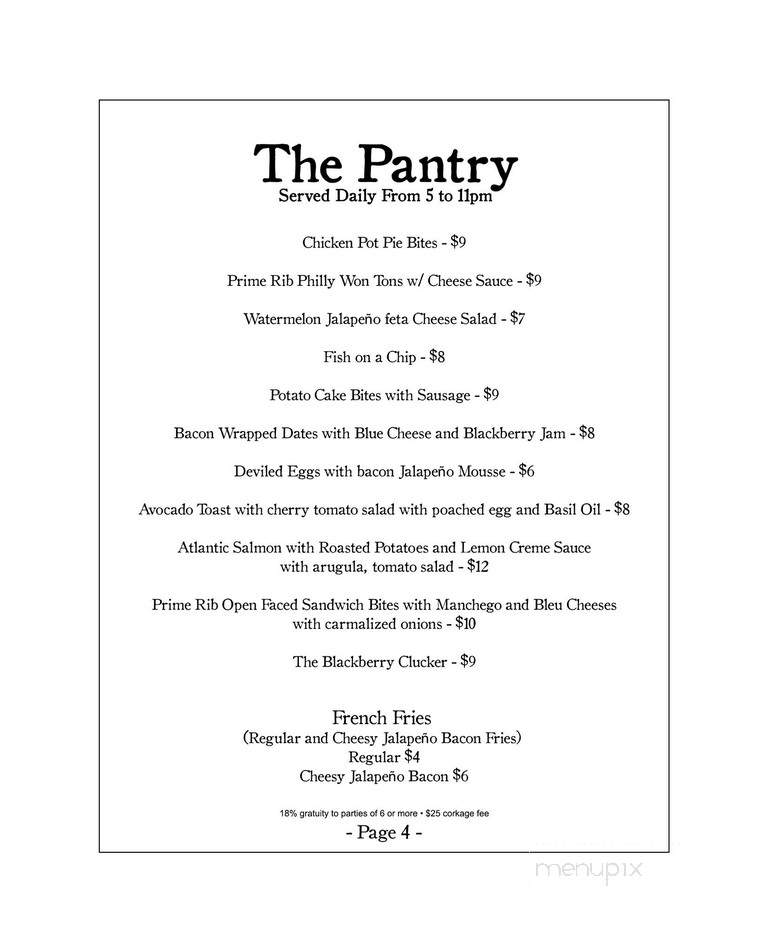 The Wellesbourne - Los Angeles, CA menu_pic
