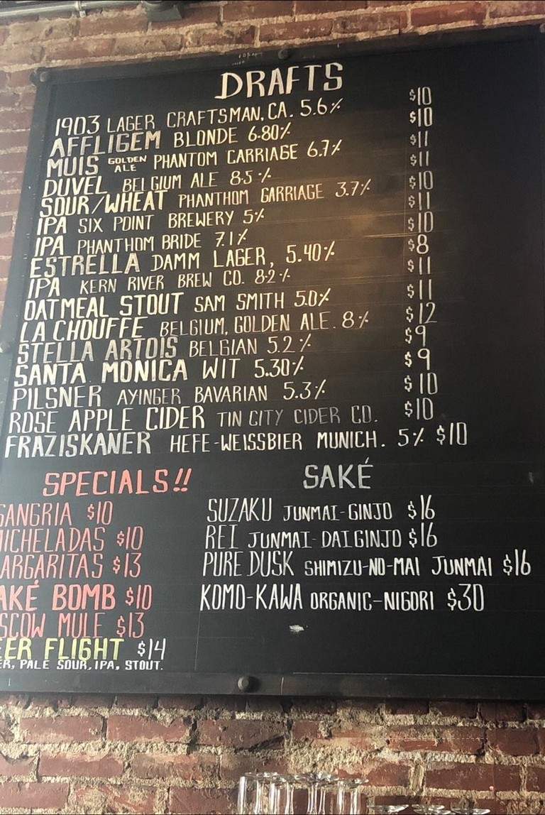 The Otheroom - Los Angeles, CA menu_pic