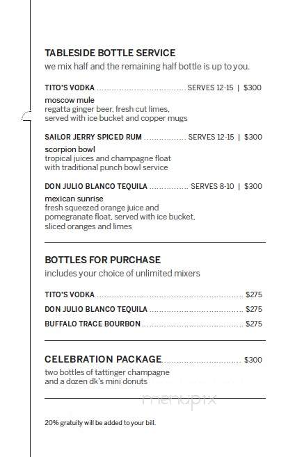 The Room Santa Monica - Santa Monica, CA menu_pic