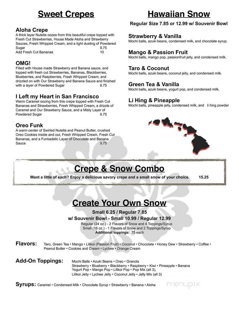 Aloha Crepes - Honolulu, HI menu_pic