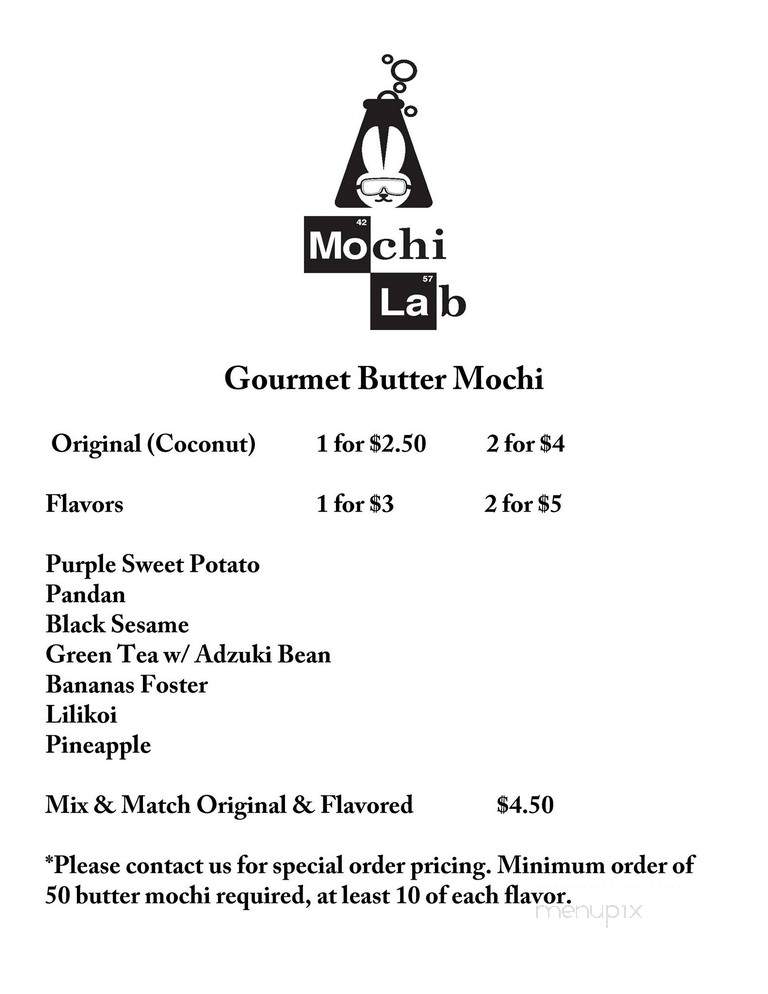 Mochi Lab - Aiea, HI menu_pic