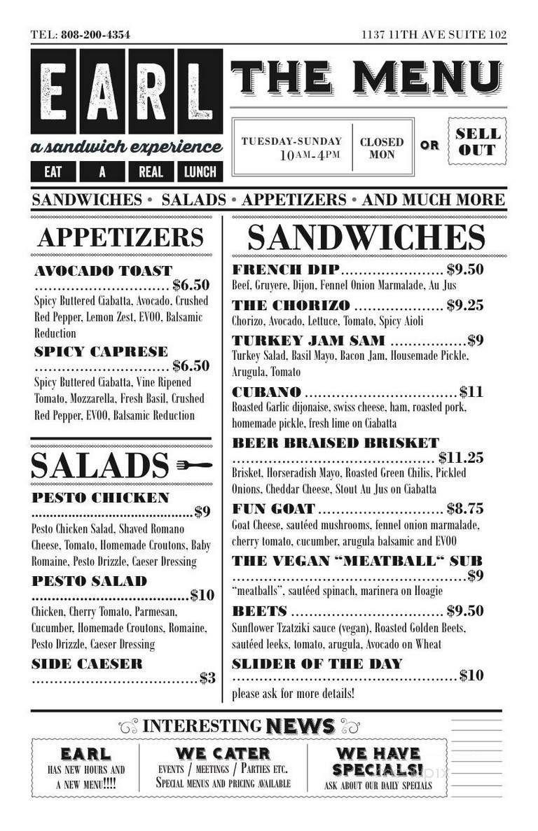 Flavors of Perfection - Honolulu, HI menu_pic