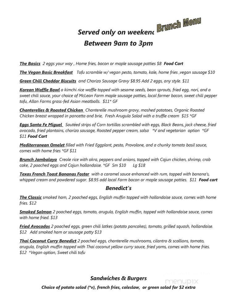 Bethlyn's Global Fusion - Bend, OR menu_pic